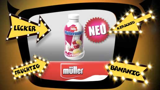 Müllermilch Kirsch-Banane bei TVtotal